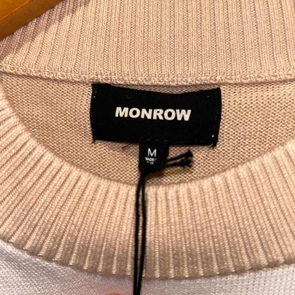 Monrow x Revolve Colorblock Sweater - Picture 4 of 5